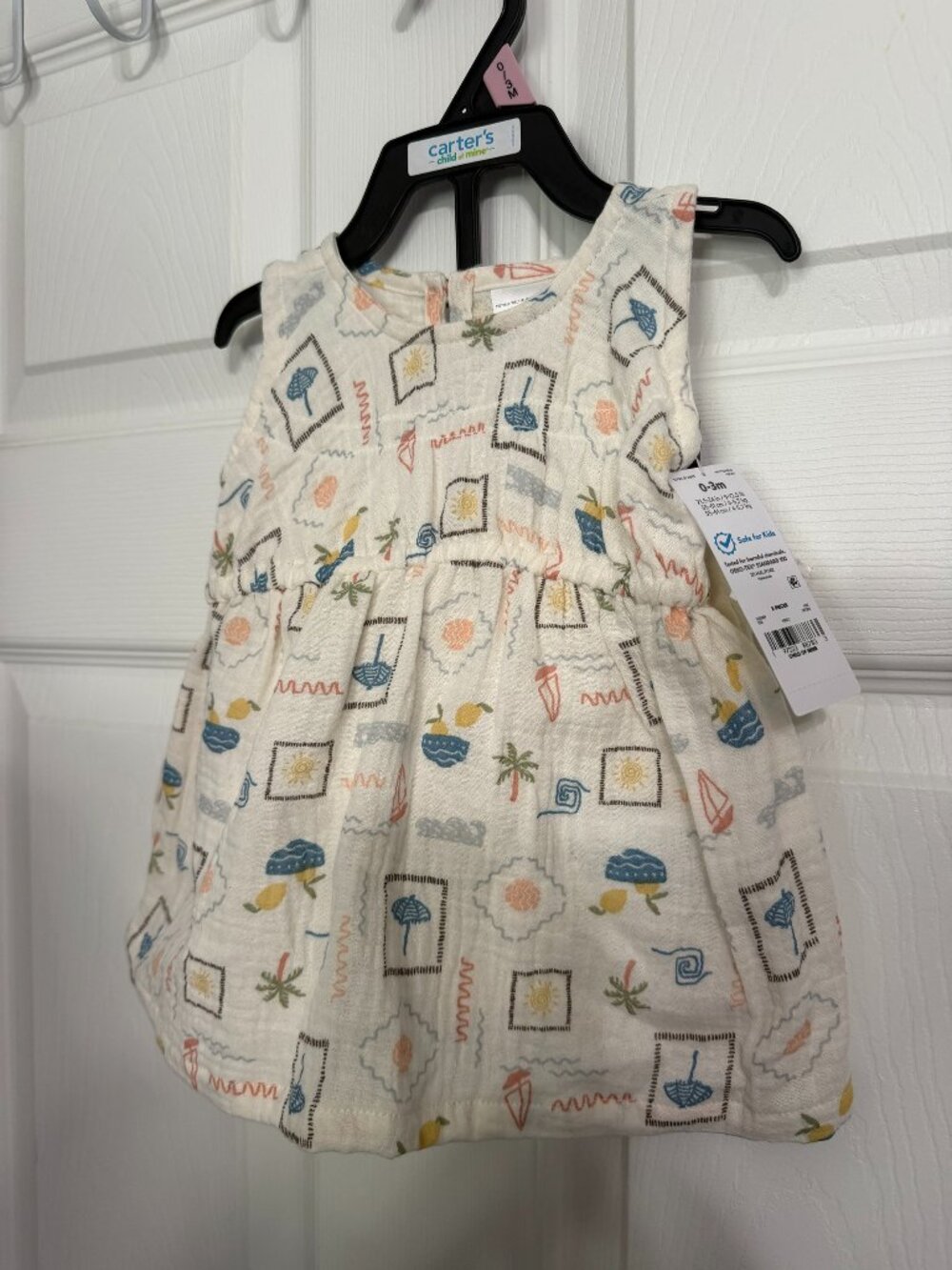 Carter's Child of Mine 2-Piece Dress and Bloomer Set 0-3 Months NWT